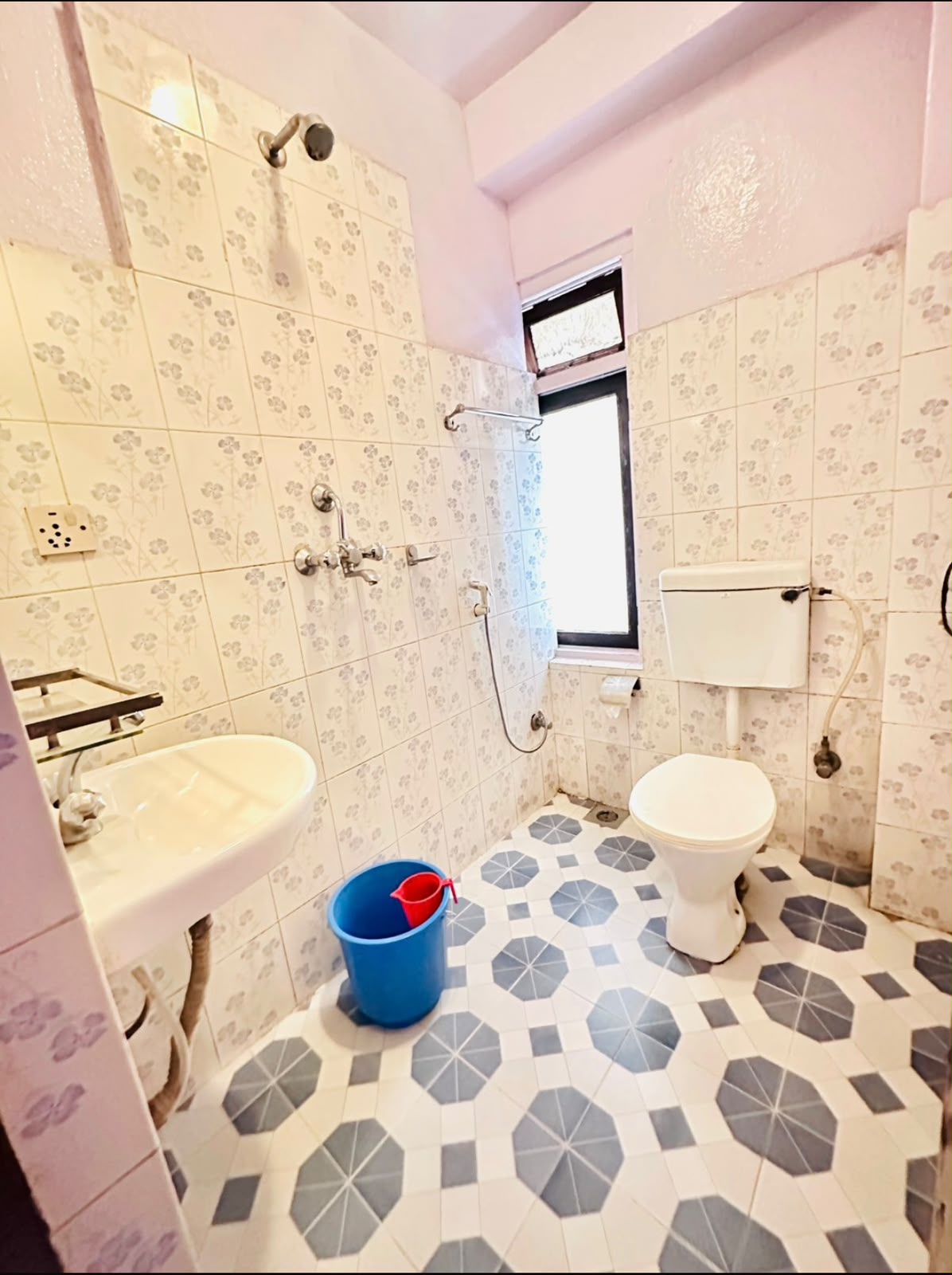 Modern bathroom at Hotel Green Orchid, Thamel